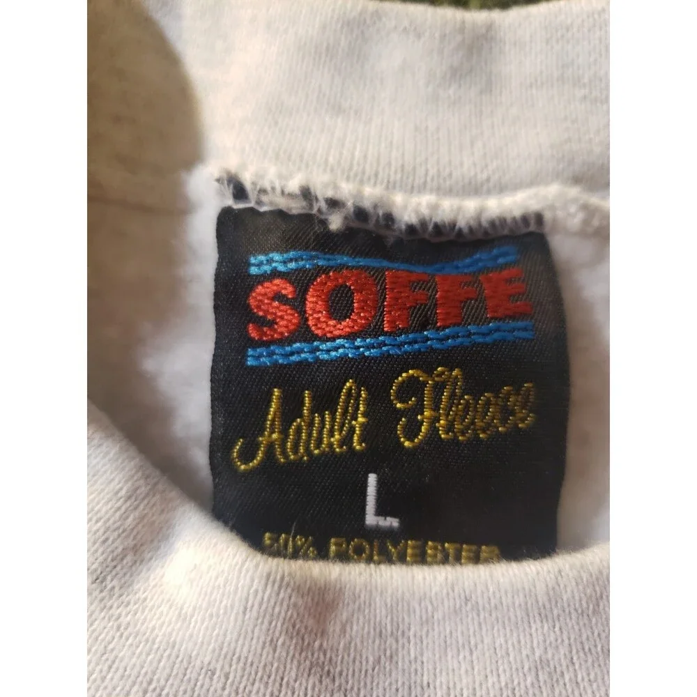 Vintage US Army Fleece Crewneck Pullover Sweater Mens LARGE Made in USA 80s 90s